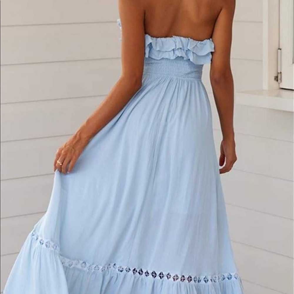 Blue Maternity/Summer Dress - Picture 4 of 10
